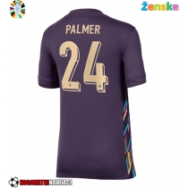 Ženske Nogometnih dresov Anglija Cole Palmer #24 Gostujoči EP 2024 Kratki rokavi